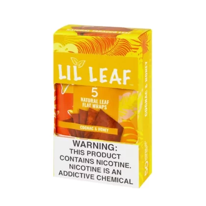 Lil Leaf Natual Leaf Wraps, Cognac & Honey, 5pk