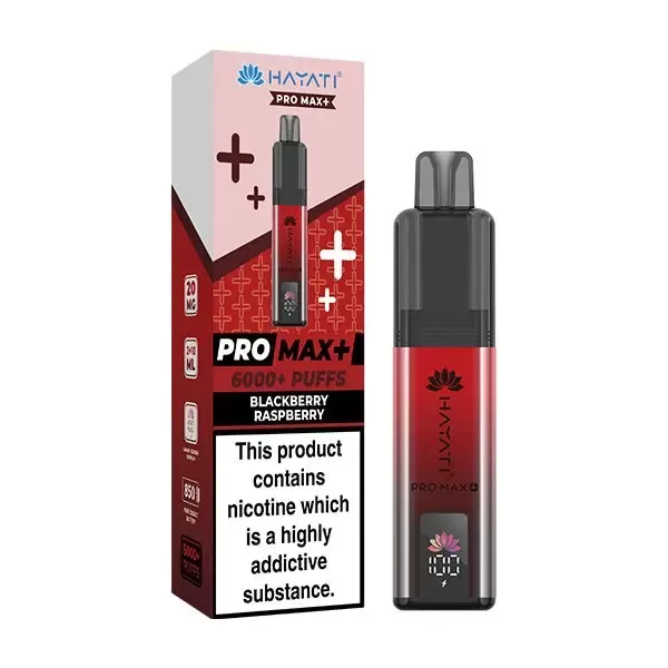 Hayati Blackberry Raspberry Pro Max+ 6000 Prefilled Vape Kit