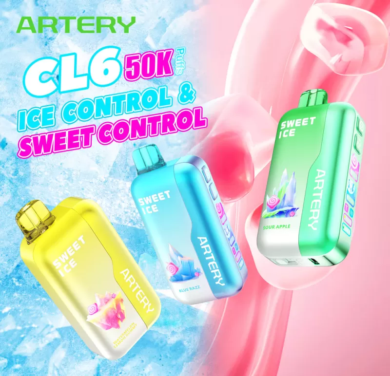 ARTERY CL6 Sweet & Ice Control Disposable Device - 50000 Puffs - Strawberry Banana
