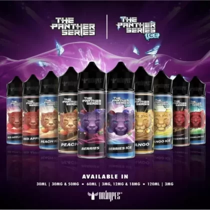 The Panther Series 60Ml 3Mg - FLAVOR#MANGO>MANGO ICE>SPEARMINT>BERRIES>BERRIES ICE>GREEN ICELIMY LEMON>WATERMELON>WATERMELON ICE>RED APPLE>RED APPLE ICE>PEACH>PEACH ICE (B486C6)