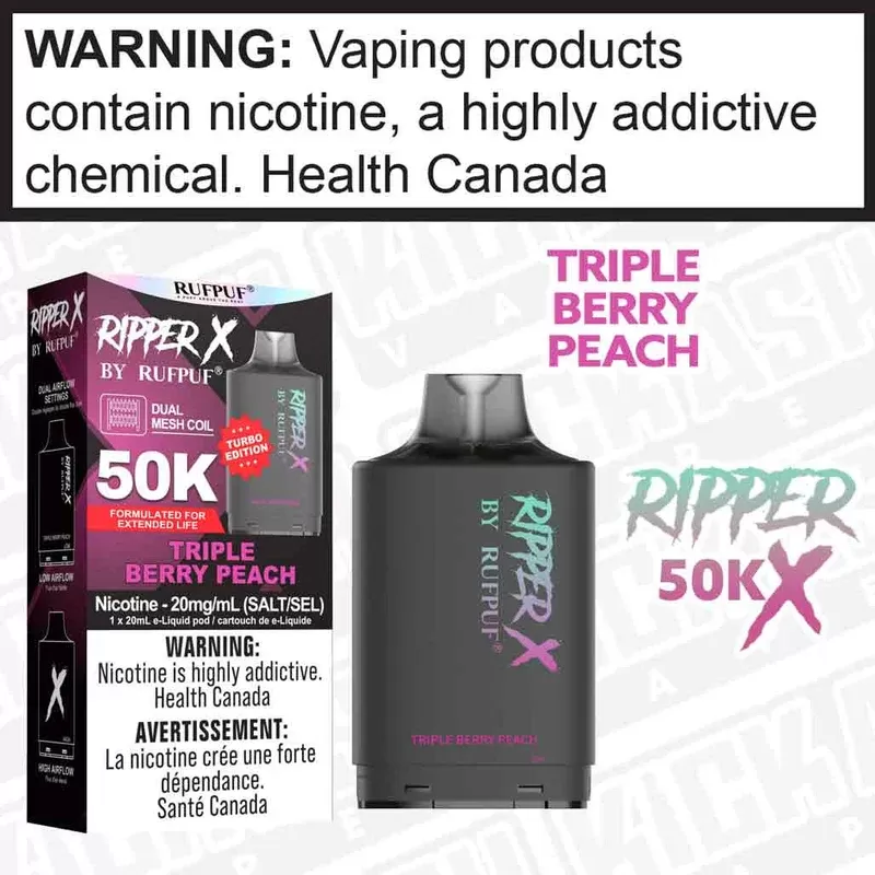 Triple Berry Peach RIPPER X 50K POD