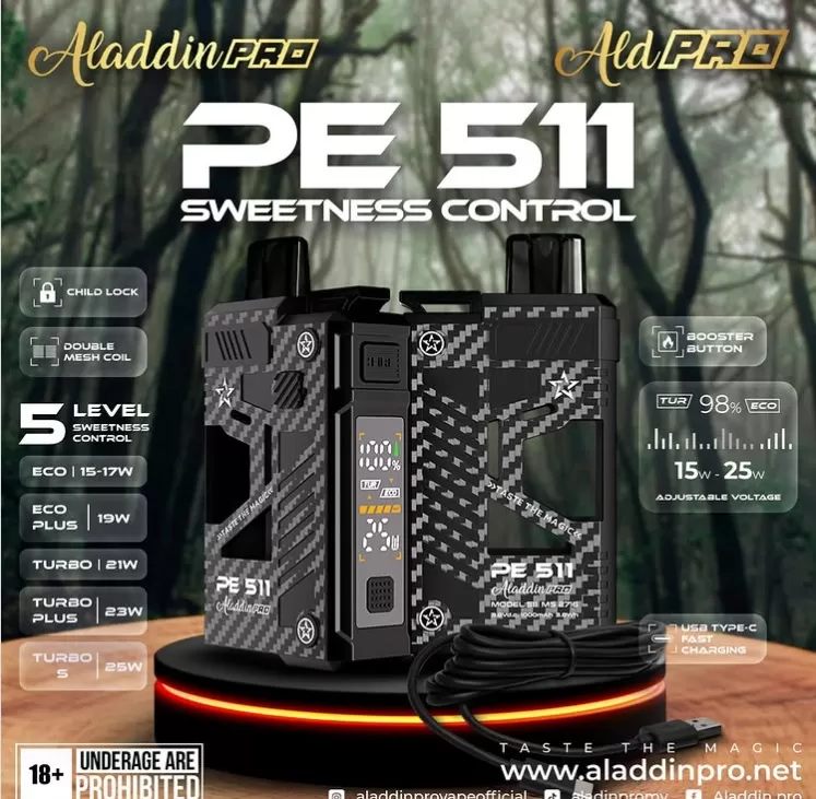 Aladdin Pro PE511 Starter Kit - Vapeandgo Com My - Image 3