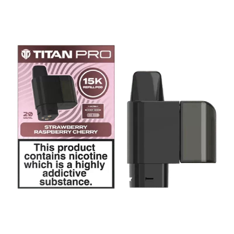 Titan Pro 15K Prefilled Pod Strawberry Raspberry Cherry