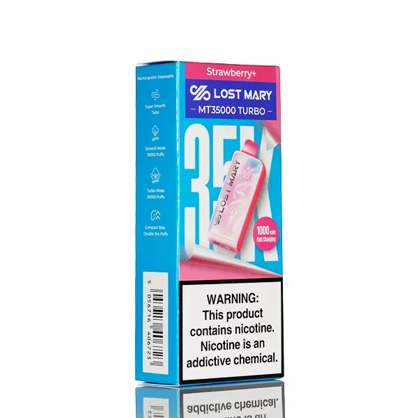 Lost Mary MT35K Turbo 35000 Puffs Disposable Vape - 18mL - Strawmelon Peach - Image 2