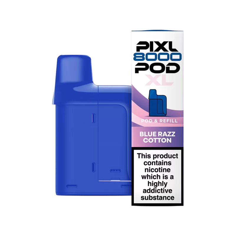 Blue Razz Cotton Pixl 8000 Refill Pack - Ecigwizard