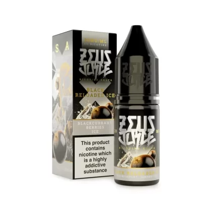 Black Reloaded Ice Nicotine Salt By Zeus Juice 10ml - 10mg