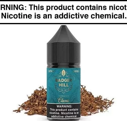 CLASSIC BY BADGER HILL RESERVE SALTS 30ML - Vapejuice