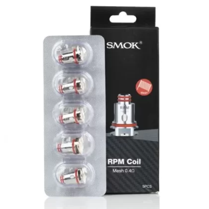 SMOK RPM REPLACEMENT COILS - 1 PCS, Pack Of 5; 0.4 OHMS, 1.0 OHMS