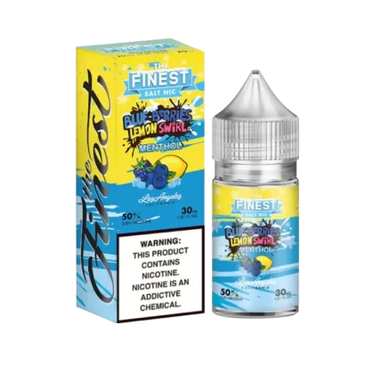 Finest Candy Edition Menthol Salt Nic Vape Juice - Vape Product, Vape Product; Blue Berries Lemon Swirl Menthol, Cotton Clouds Menthol