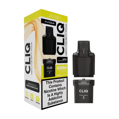 Lemon Tangerine Ice Avomi Cliq 6000 Refill Pack - Ecigwizard