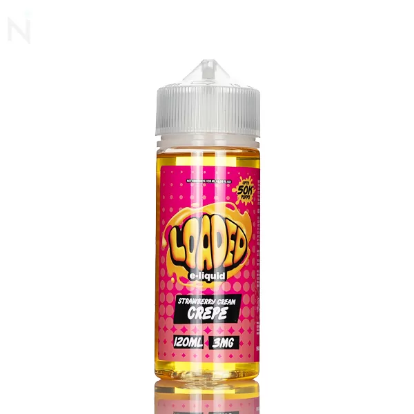 Loaded E-Liquid - Strawberry Creme Crepe - 120mL - 3mg