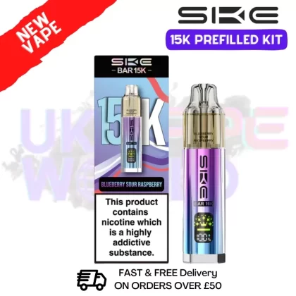 Blueberry Sour Raspberry SKE 15K Puff Prefilled Pod Kit – £8.49