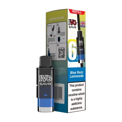 Blue Razz Lemonade IVG SAVR Refill Pack - Vape Product (A39D6A)