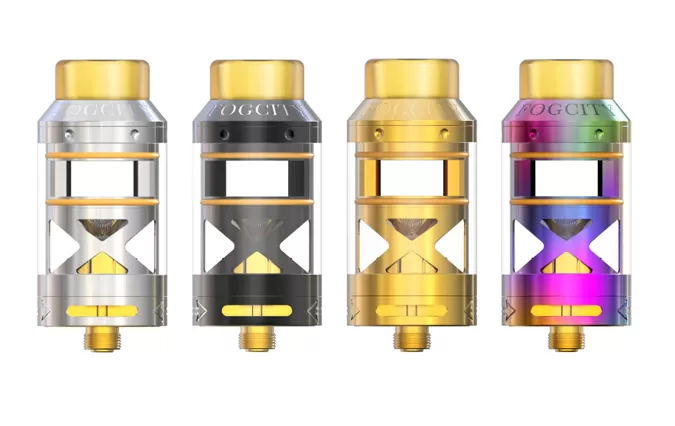 Gemz Fogcity RTA Tank Atomizer 3ML - Gold