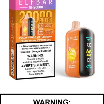 Peach Mango Watermelon Elf Bar GH20000 Disposable Vape