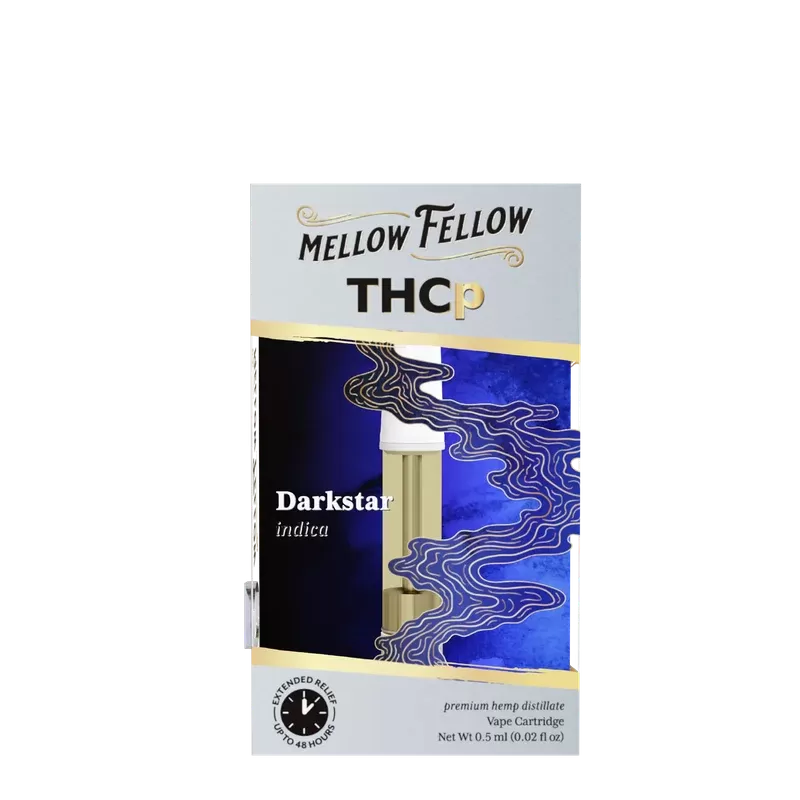 Mellow Fellow THCp 0.5ml Vape Cartridge – Darkstar (indica) - Vape Store