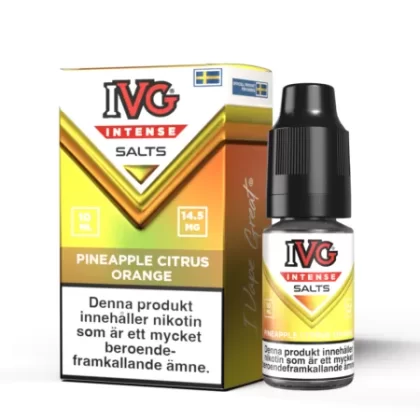 IVG Intense Salts – Pineapple Citrus Orange 14,5mg 10ml - E Ciggbolaget Se