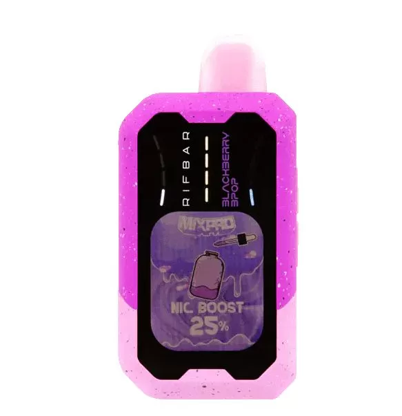 Rifbar Mixpro 40K Rechargeable Disposable Vape (40,000 Puffs) - Blackberry Mint / 50 mg - Image 3