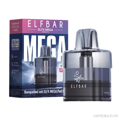 Elfbar ELFX MEGA – Leerpod – 10ml – 0.6Ω | 0.8Ω - Pod Kit; Elf Bar; Vape Product, Vape Product (A3026E)