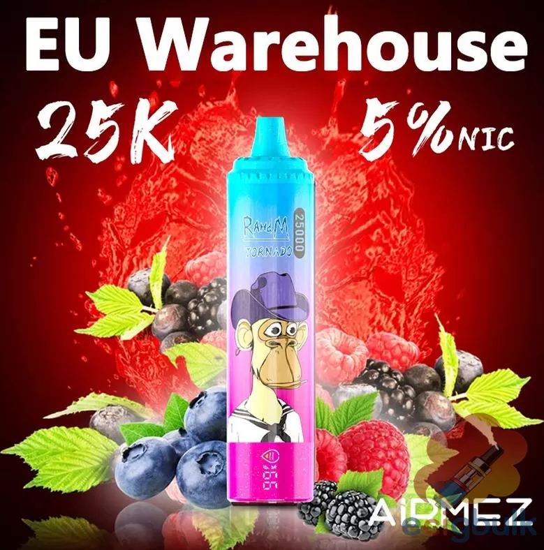 Airmez TORNADO 25K Disposable Vape | 25K Puffs, Smart Display