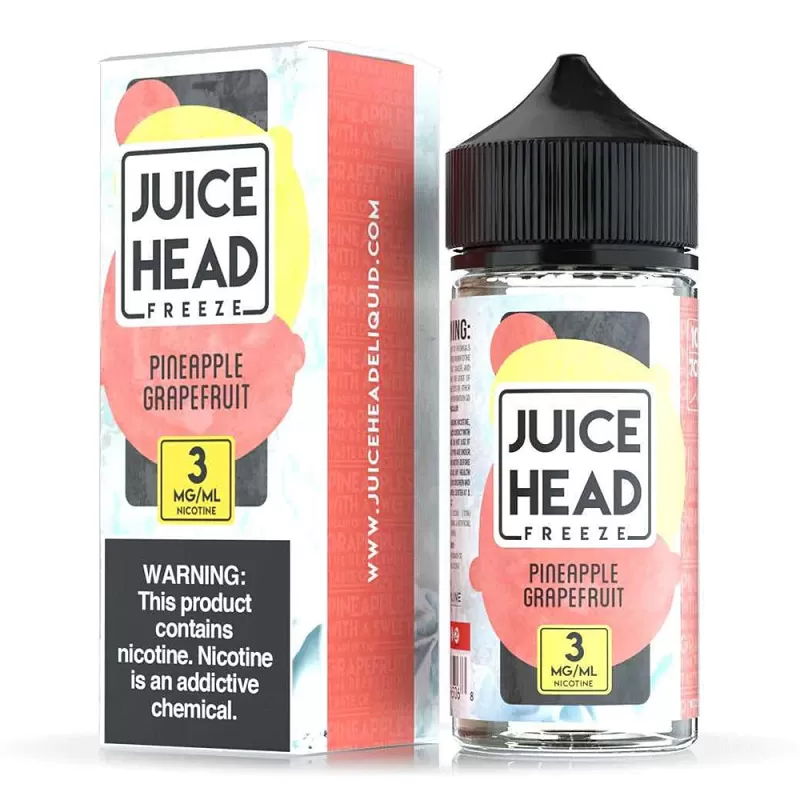 JUICE HEAD FREEZE – PINEAPPLE GRAPEFRUIT 100ML - Vape Product, Vape Product (C6B71B)