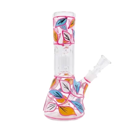 8″ Fancy Leafe Perc Beaker Water Pipe