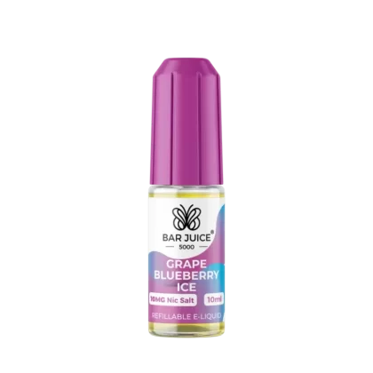 Bar Juice 5000 Grape Blueberry Ice Nic Salt - Vape Product, Vape Product
