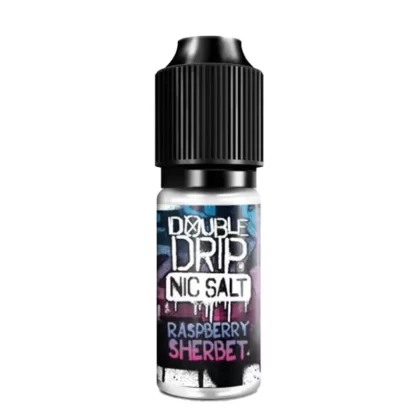 Double Drip Raspberry Sherbet Nic Salt Vape Juice - 10 Pack - Strength