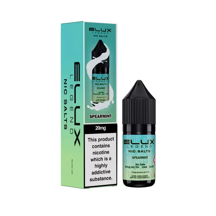 Spearmint 10ml Nic Salt by Elux Legend - 10 mg - Medium Strength