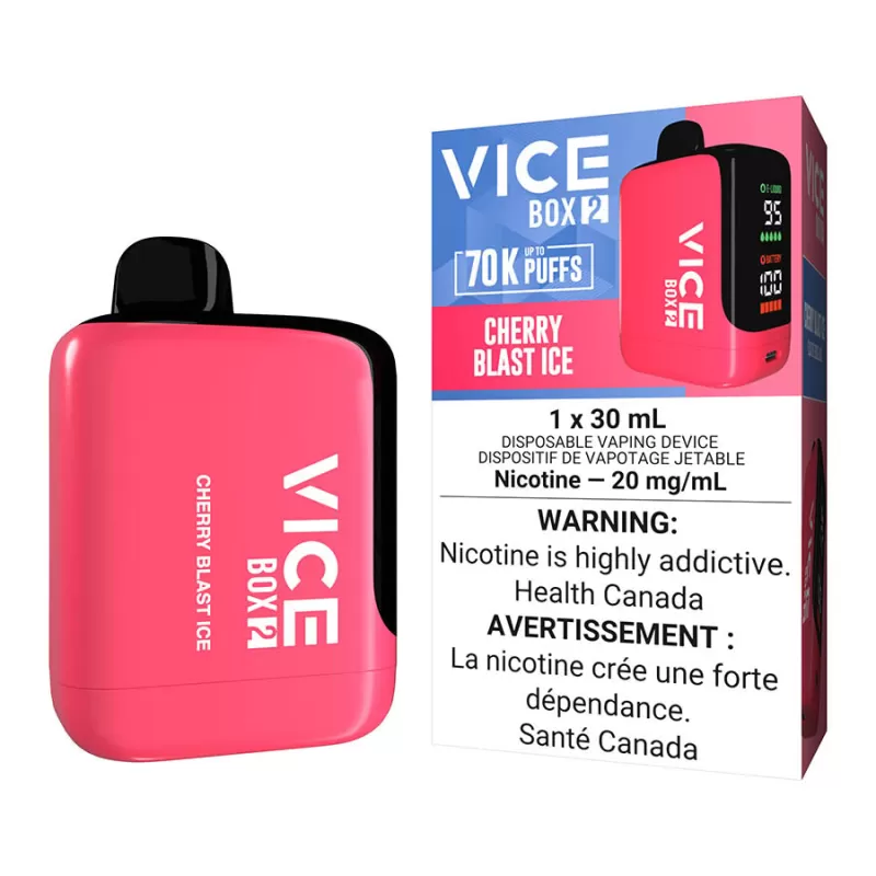 Vice Box 2 Disposable Vape Device - Cherry Blast Ice - 20mg/ml