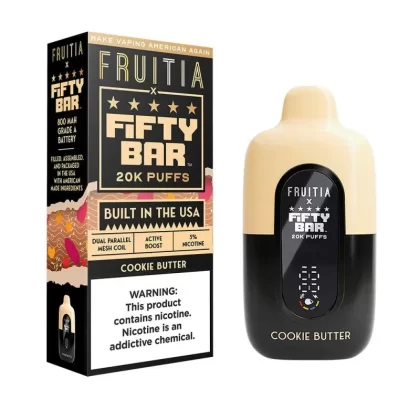 Fruitia Cookie Butter by Fifty Bar 20K - Eliquidsupply