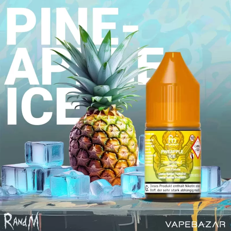RandM Tornado Liquid – Pineapple Ice - demineralisiertes Wasser, Propylenglykol; 20 mg/ml; Ananas