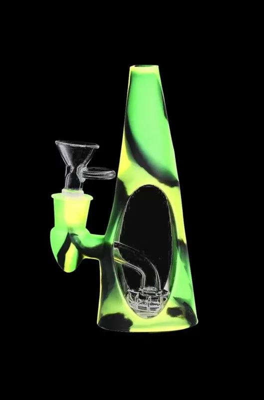 “Sili-Cone” Glass Cone Water Pipe with Silicone Shell - Vape Store