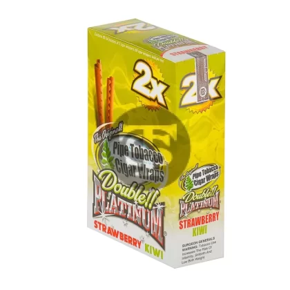 Double Platinum Strawberry Kiwi Wraps 25 Pouches of 2 - Vape Store