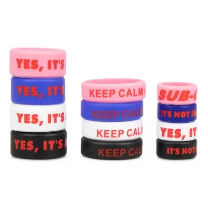 Silicone Vape Band - Black / 18mm