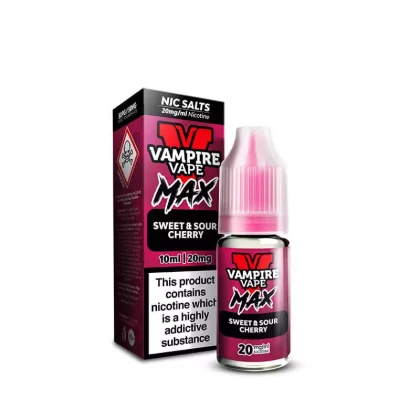 Vampire Vape MAX Sweet Sour Cherry Nic Salt E-Liquid 10ml - 10mg