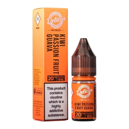 Kiwi Passion Fruit Guava Nic Salt E-Liquid by Deliciu - Product Strength#10mg>20mg