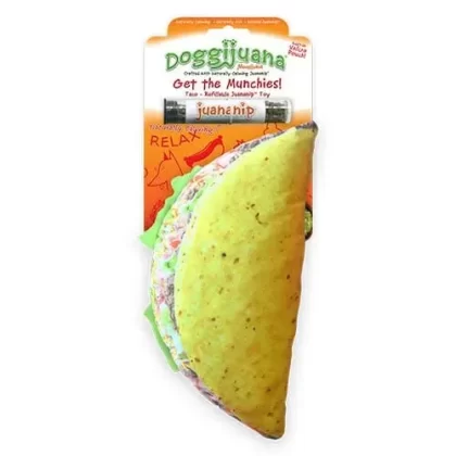 Doggijuana Refillable Taco Dog Toy