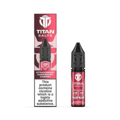 Titan Salt Strawberry Raspberry Cherry Nic Salt E Liquid - Strength#10mg>20mg (03AF88)
