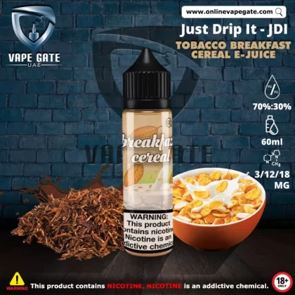 Tobacco Breakfast Cereal Ejuice 60ml by Just Drip It JDI