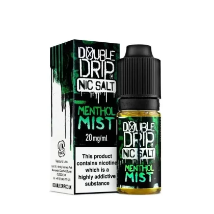 MENTHOL MIST NIC SALT E-LIQUID BY DOUBLE DRIP - Nicotine Strenght#10ml Bottle - 10mg Nicotine>10ml Bottle - 20mg Nicotine