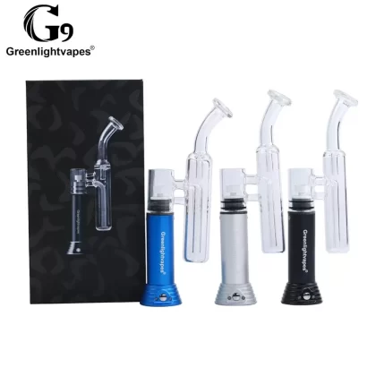 Original Greenlightvape G9 Mini Henail Enail Pocket Portable Rig Dab Bong Wax Pen Vaporizer 1500mah With Replaceable Heating Base