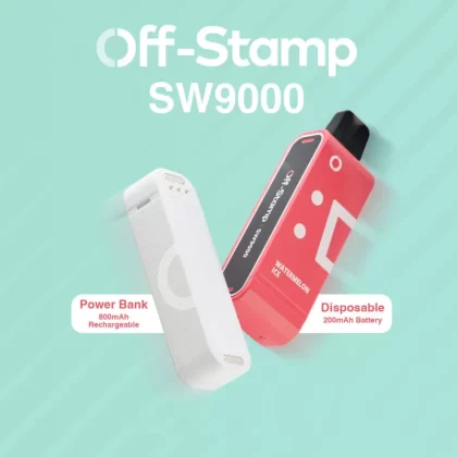 Off-Stamp SW9000 Rechargeable Disposable KIT - 9000 Puffs - California Cherry