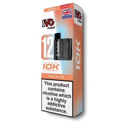 Peach Ice Pro 12 Refill Pod by IVG - 20 mg/ml