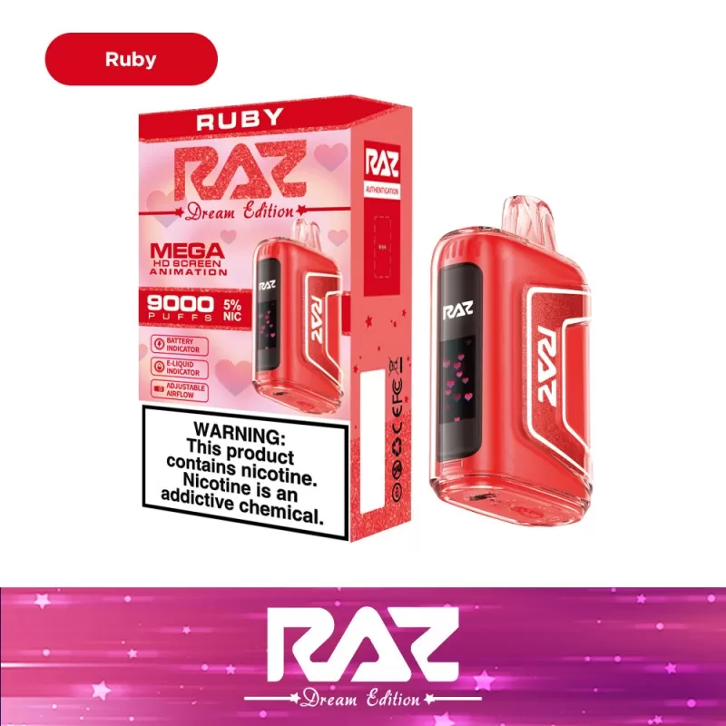 RAZ TN9000 Disposable Device – 9000 Puffs - BlueBerry Watermelon - Image 3
