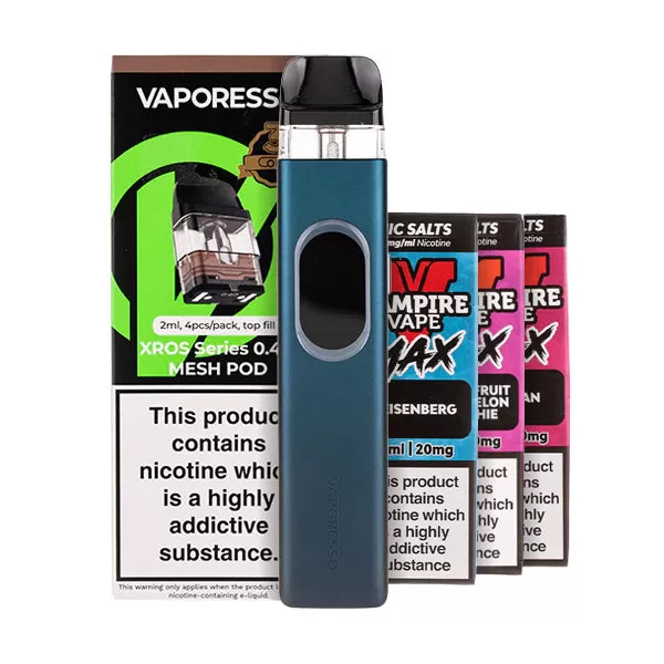 Vaporesso XROS 6 Pod Kit Bundle - Cosmic Black / 0.6ohm