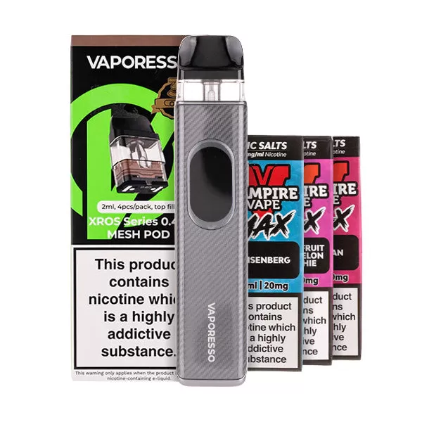 Vaporesso XROS 6 Pod Kit Bundle - Cosmic Black / 0.6ohm - Image 3