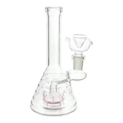 Pink Single Disk Mini Hive Bong – 6 inches mini bong - Vape Store