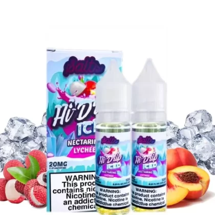 ICED NECTARINE LYCHEE HI-DRIP SALTS 30ML - Vape Product, Vape Product; 1 PCS, Pack Of 2