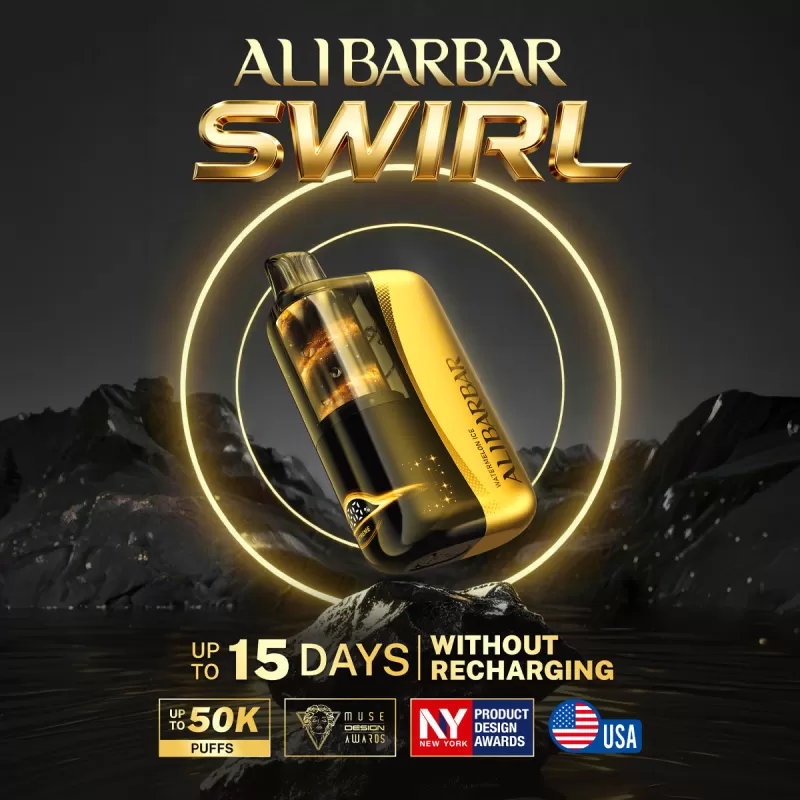 ALIBARBAR "SWIRL" 50K Puff Disposable Device - 50,000